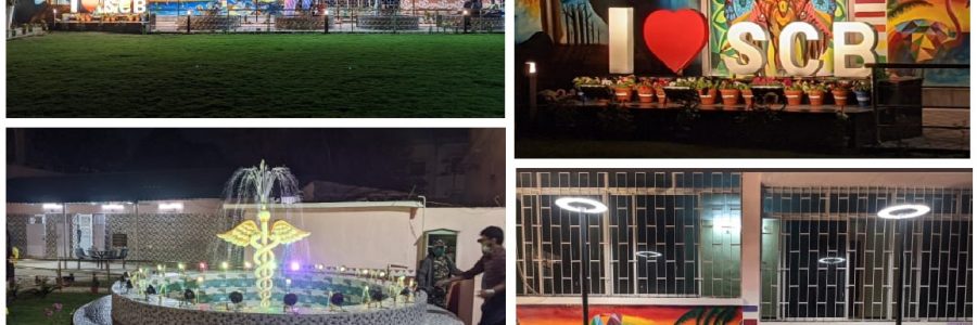 A step ahead in making SCB clean and green: “SCB VATIKA”- Inaugurated by Honáble Health Minister Shri Naba Kishore Das on 2nd Feb 2021.